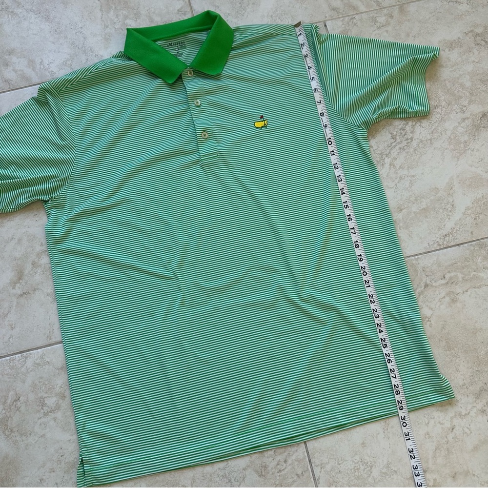MASTERS TECH Striped Polo Short Sleeve Golf Shirt XL - Picture 5 of 6